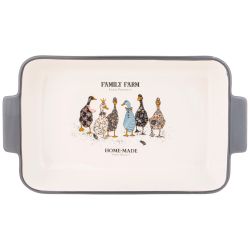 БЛЮДО ДЛЯ ЗАПЕКАНИЯ AGNESS "FAMILY FARM" ПРЯМОУГ3,6 Л 39*22,5*7,5 СМ