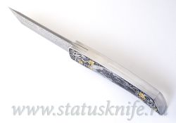 Нож Paolo Gidoni Engraver Erik Ansaldi Samuraiфотография - 10
