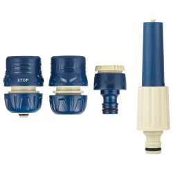 GAKP12-095 GREEN APPLE ЕСО Комплект для полива (наконечник, штуцер, коннектор, коннектор с аквастопо