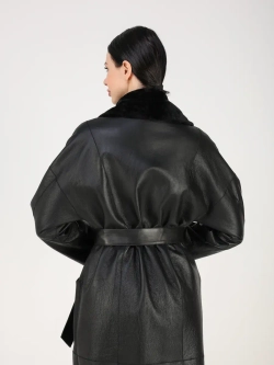 Дубленка зимняя шуба натуральная двухсторонняя оверсайз