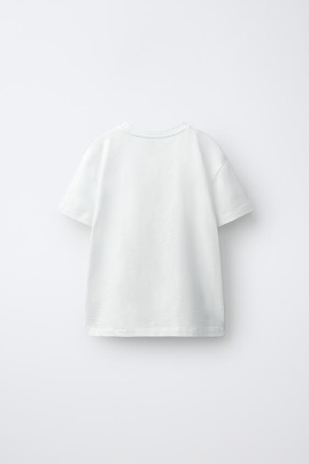 ZARA ФУТБОЛКА С БЛЕСТЯЩЕЙ ЦИФРОЙ, БЕЛЫЙ