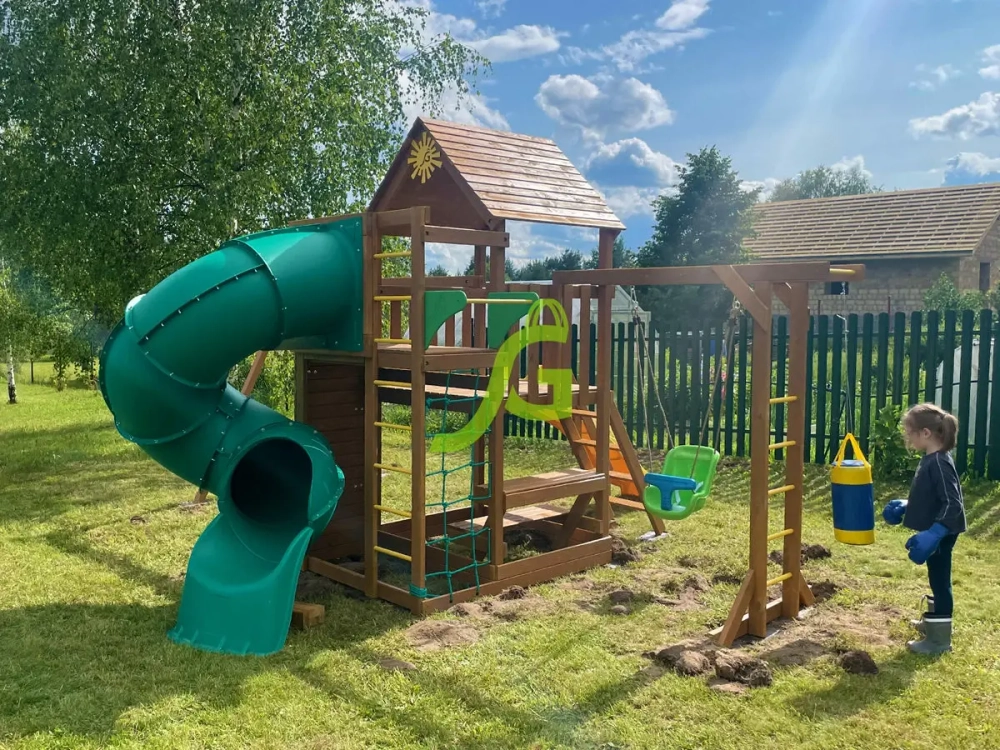 Детская площадка Крафт Pro 4 с трубой мод.2