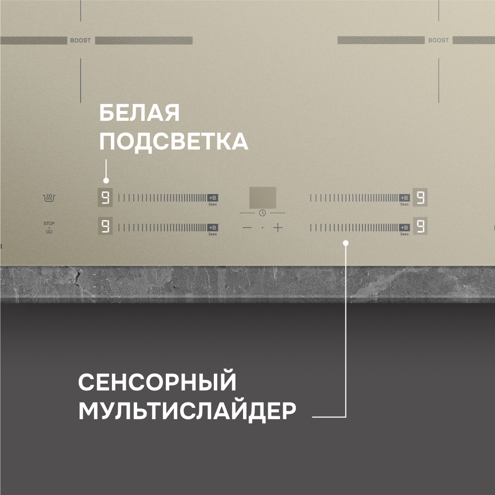 Стеклокерамическая варочная панель Zigmund & Shtain CI 23.6 I