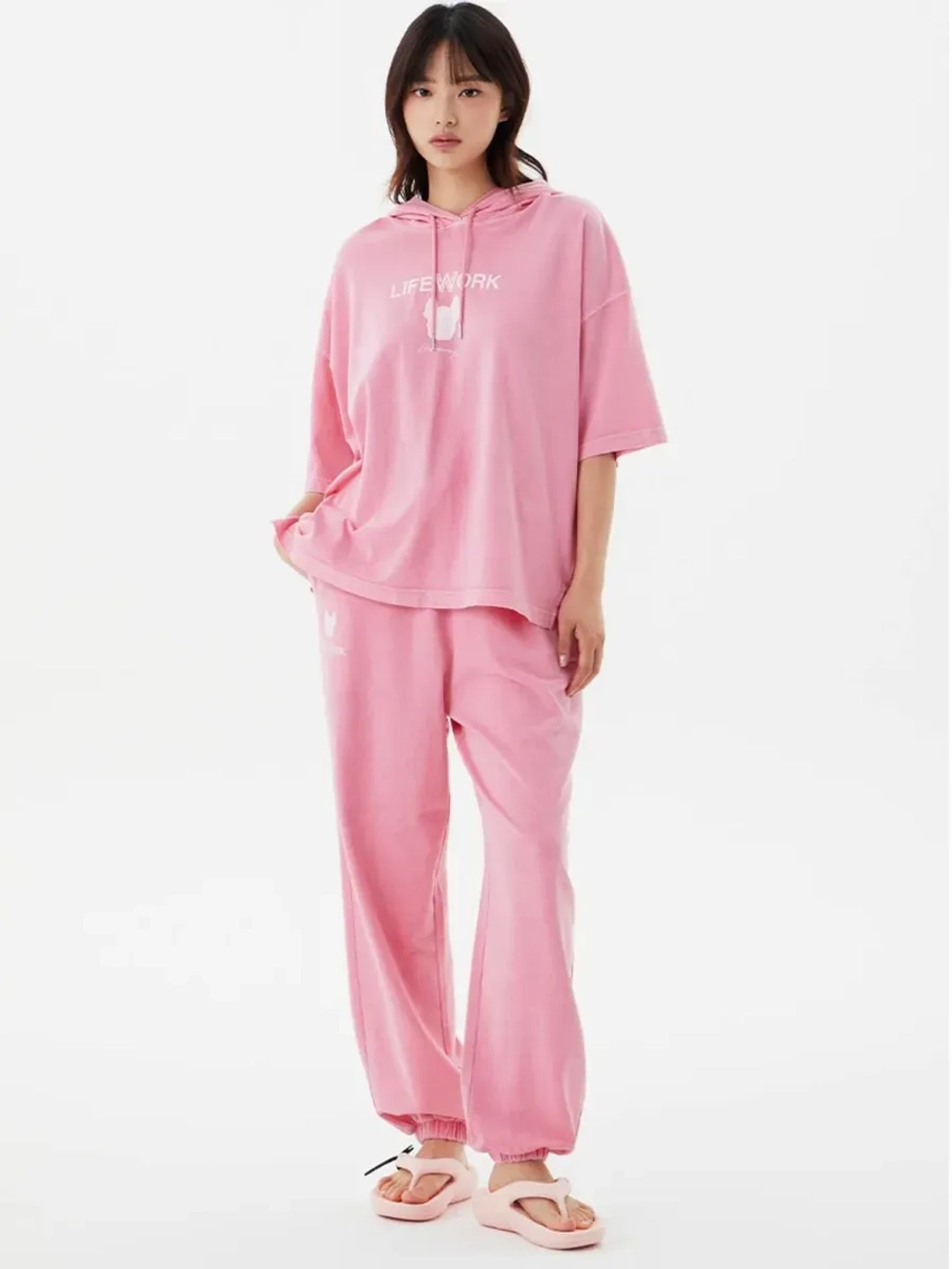 Пигментные брюки с логотипом ladok