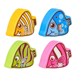 Точилка Basir, одинарная, с контейнером, серия "Рыбка", 5 см