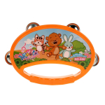 Бубен 16см, оранжевый, пакет 886B