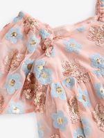 Платье для девочки Next E36-509, Бежевый