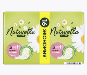 ПРОКЛАДКИ NATURELLA ULTRA CAMOMILE MAXI DUO 16ШТ