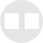 Накладка 2-я для розеток RJ45, TV, SAT,  матовый белый,  серия D16