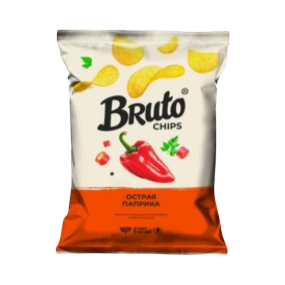 Чипсы "Бруто"острая паприка 60гр