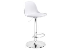 Барный стул Soft white / chrome