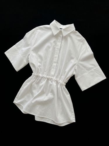 Свободная рубашка из хлопка-поплина