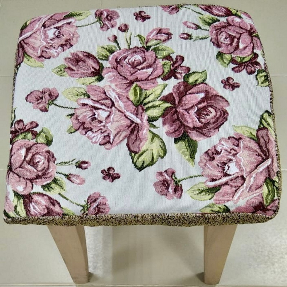 Чехол гобеленовый для табурета "ДВ.", дизайн: 332, размер 32*32см, Россия.