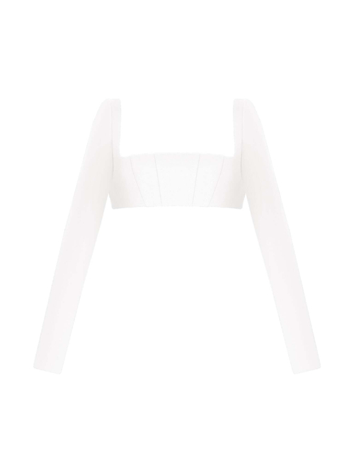 Кроп-топ с длинными рукавами