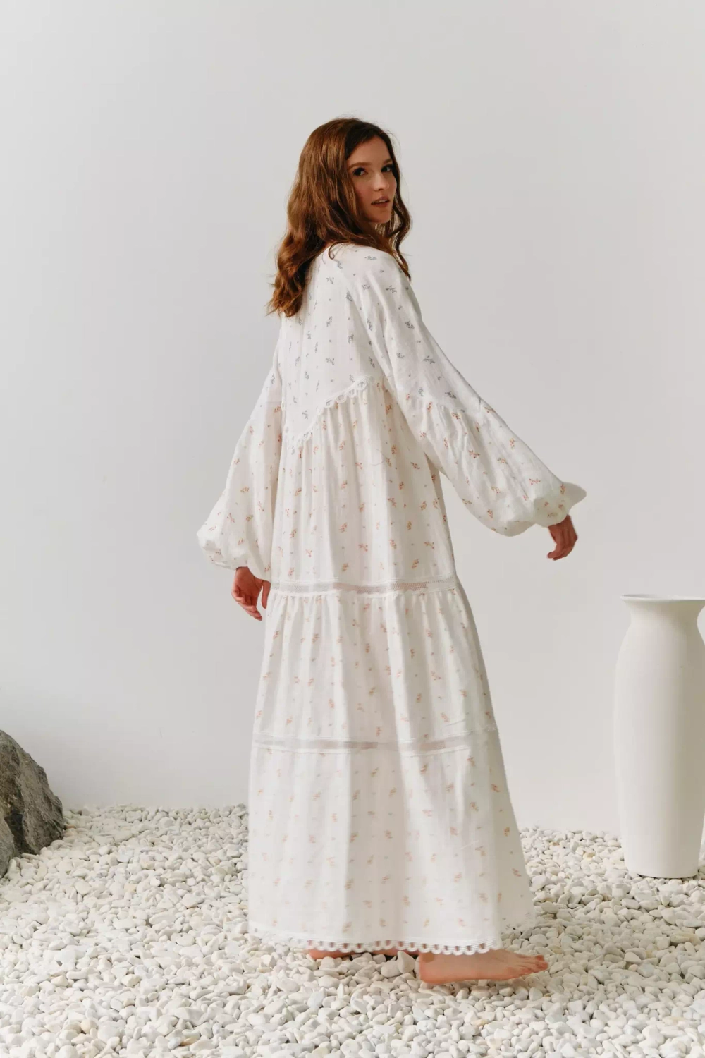 Ярусная туника макси