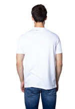 Armani Exchange T-SHIRT SLIM FIT - Футболка с принтом - Белый