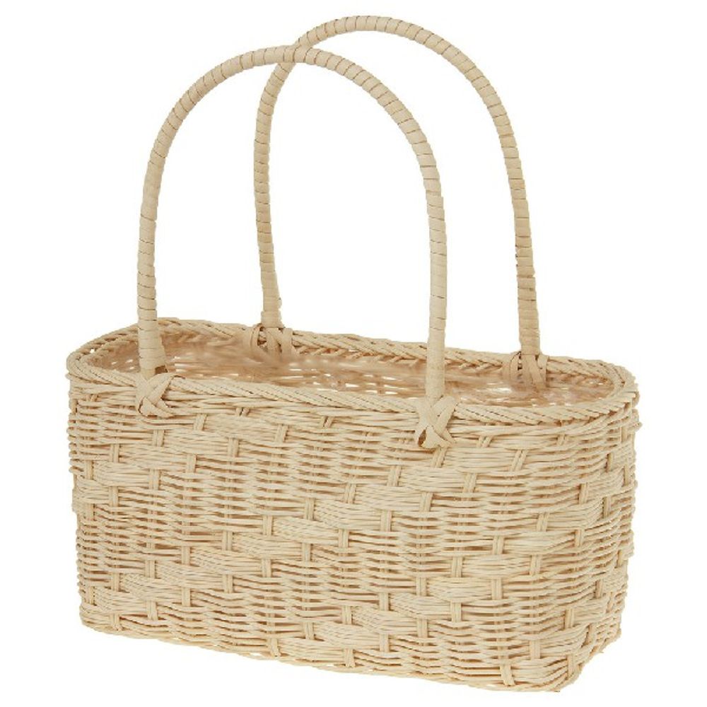 Корзина плетеная (ротанг) 24x11xH13/29см (Натуральный)