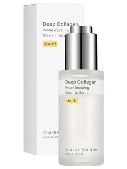 Sungboon Editor Двухфазная сыворотка-крем с коллагеном для упругости кожи Deep Collagen Anti Wrinkle Cream In Serum 30 мл