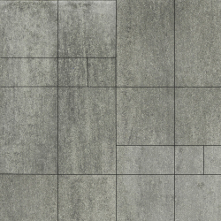 Тротуарная плитка ГРАНДО - Искусственный камень Шунгит, комплект из 4 видов плит