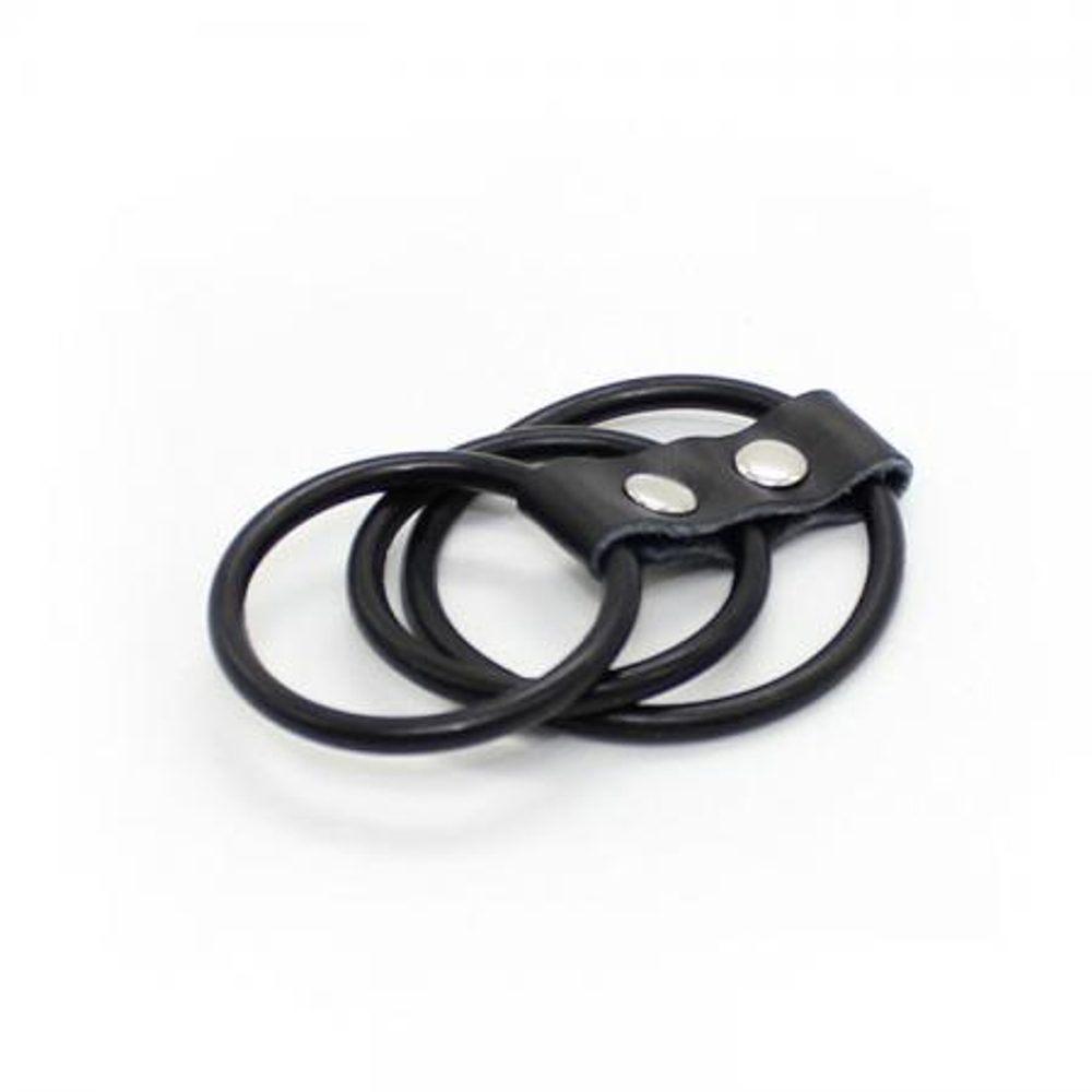 Сбруя на пенис 3 кольца Triple girth