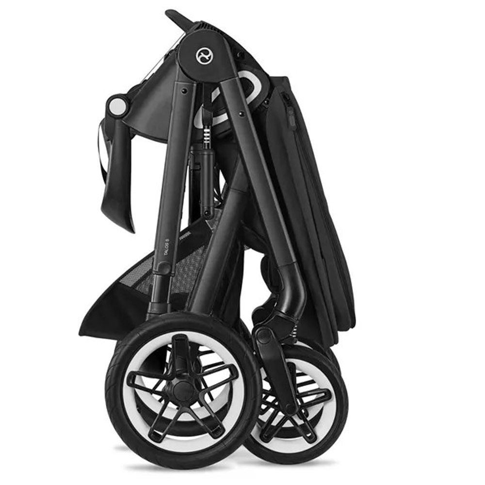 Прогулочная коляска Cybex Talos S Lux BLK Moon Black с дождевиком