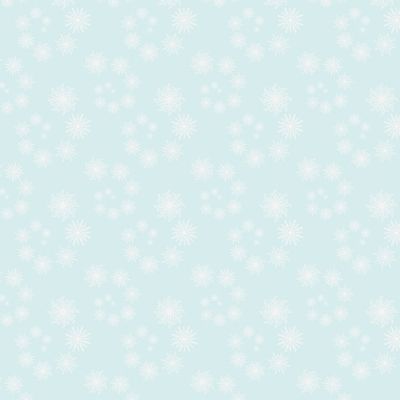Снежинки зимний принт новогодний на голубом фоне