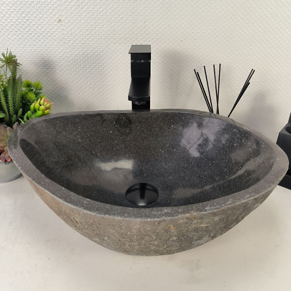Раковина из речного камня RS-65037 51*36*16 0857