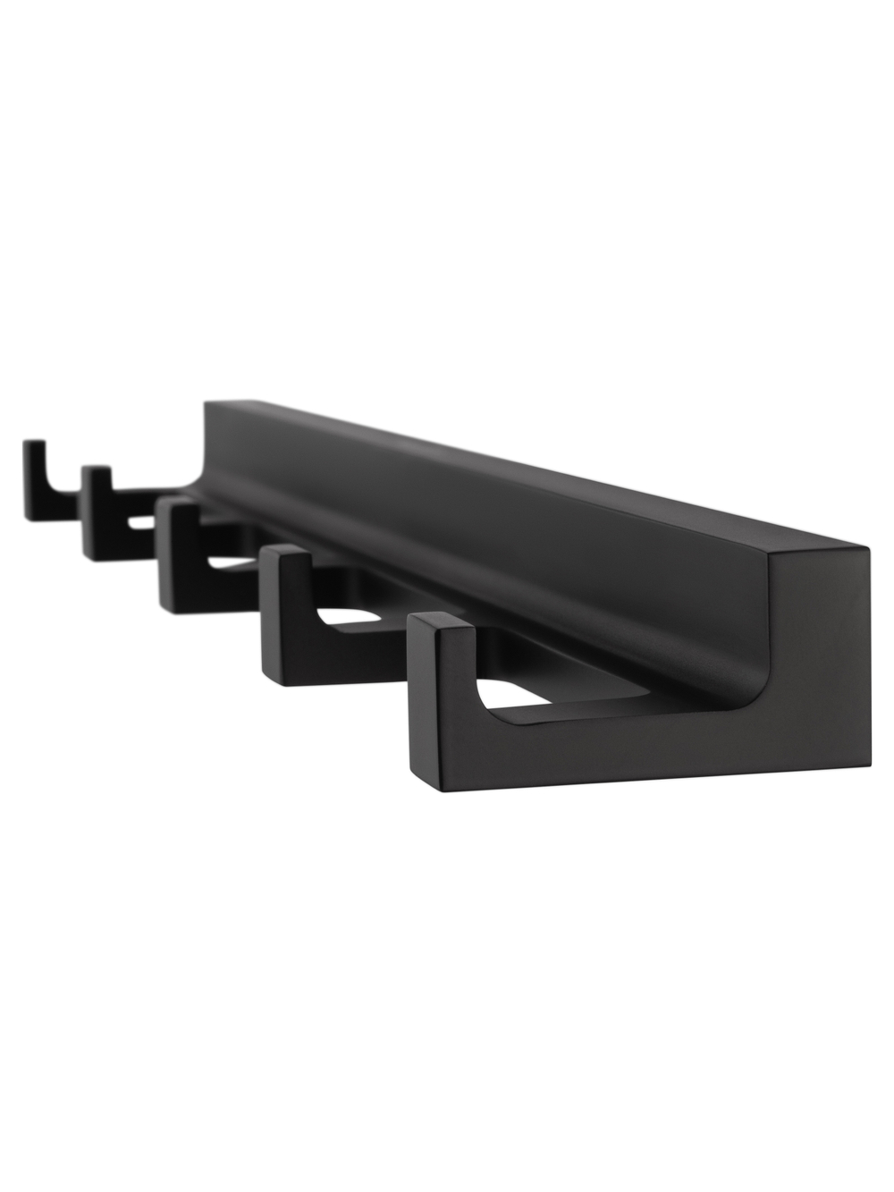 Вешалка с 5 крючками для ванной WONZON & WOGHAND ECLIPSE, Черный (WW-9155-BL)