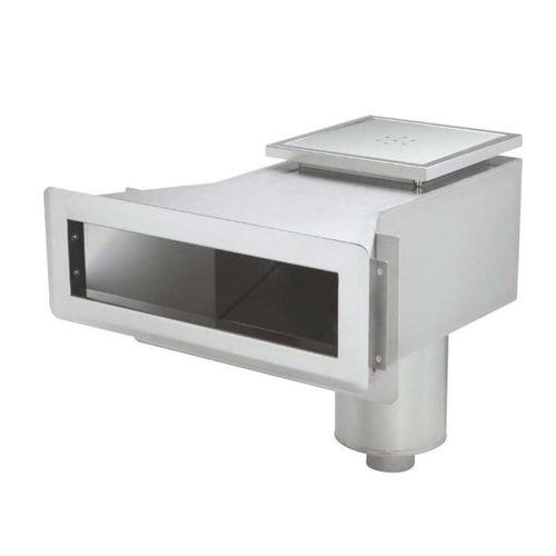 Скиммер нерж. ст. AISI-316 с широкой горловиной, подкл. 2" (пленка) Pahlen /112970