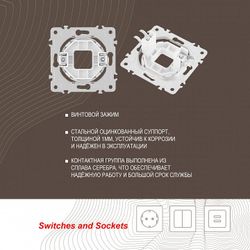 Розетка для вывод кабеля без рамки Arte Milano am-202 202.49-1.white