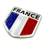 Наклейка France Французский флаг Объемная (Франция размер 5х5см)