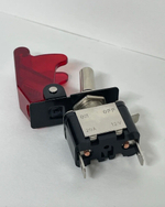 12V - 20A / Тумблер зажигания с крышкой, выключатель 12 вольт, 20 ампер. красный, TG (1 шт.)