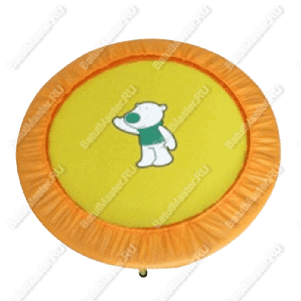 Каркасный батут «Мишка», диаметр 4,5 фт, оранжевый