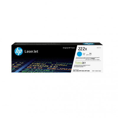 Лазерный картридж увеличенной емкости HP W2221X голубой  222X для HP LJ3303/LJ3203 (2500 стр)