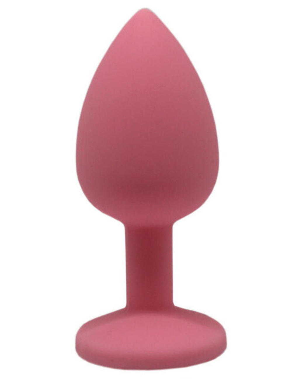 Маленькая нежно-розовая пробка с прозрачным кристаллом (Цвет: розовый с прозрачным)