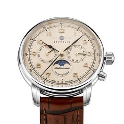 ZEPPELIN Mediterranean Collection Quartz Movement Men"s Watches Watch Mother of Pearl Color Watch Dial