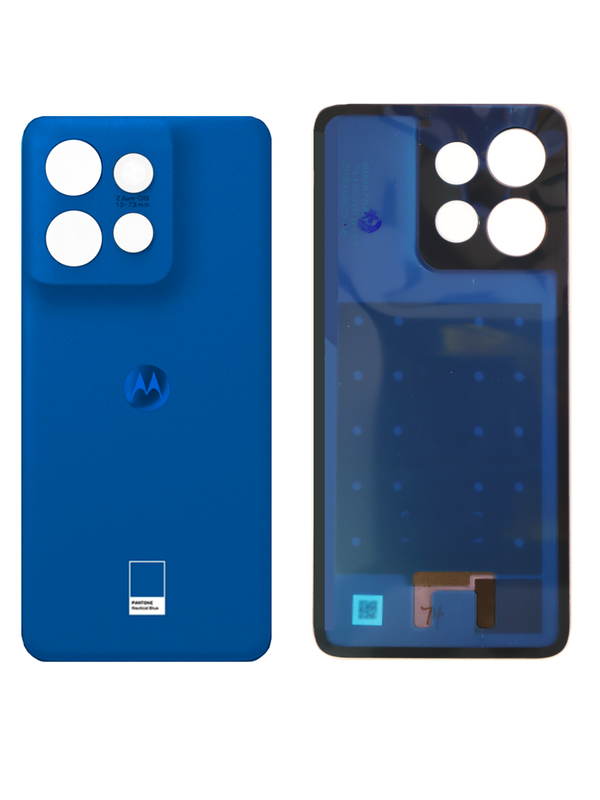 Задняя крышка для Motorola S50 5G синяя (Blue) без стекла камеры