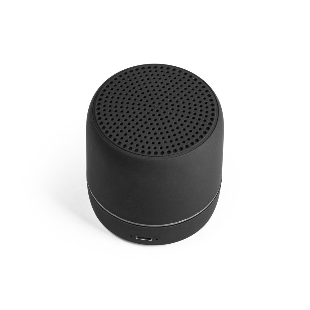 TURING. Портативная колонка из пластика 26% rABS с наружной светодиодной лентой