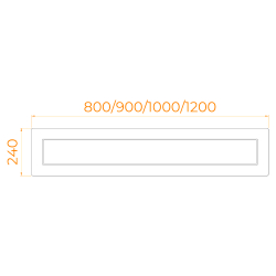 Экран для душевого поддона RGW NА/CL-S (фронтальный) (1200)