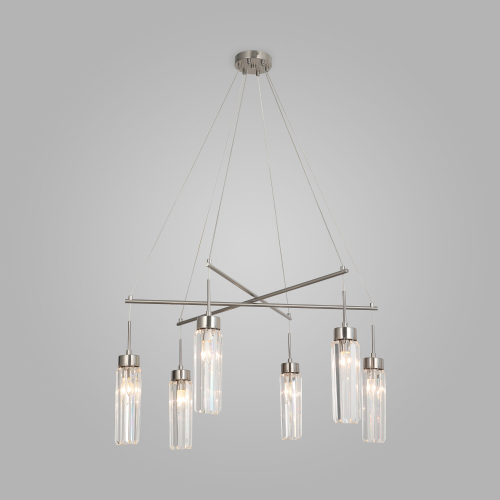 Подвесная люстра Eurosvet Gilian 60163/6 никель