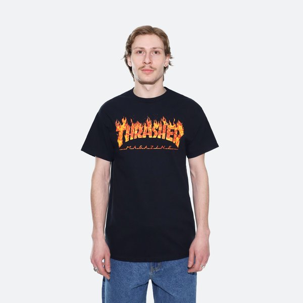 Футболка Thrasher Inferno T-Shirt (black) артикул: - купить в магазине Дайс