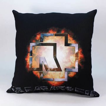 Подушка Rammstein крест горящий