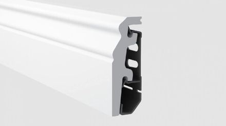Плинтус Vega белый под покраску, 2400x60x20 мм