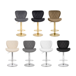 Барный стул Woodville Porch gray, chrome, ножки хром