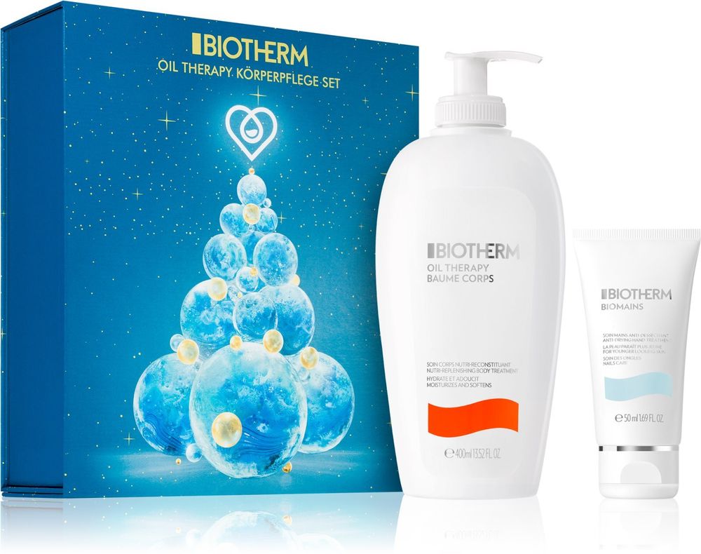 Biotherm Oil Therapy Baume Corps Body lotion with oil 400 ml + biomains Hand cream 50 ml Oil Therapy Baume Corps