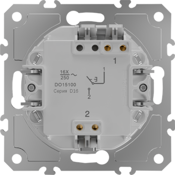 Механизм В1 кнопочный звонкового типа одноклавишный,  быстрозажимные контакты 16 A 250 В~,  серия D16