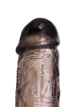 Насадка на пенис с вибрацией XLover by TOYFA, TPE, черный прозрачный, 15,5 см
