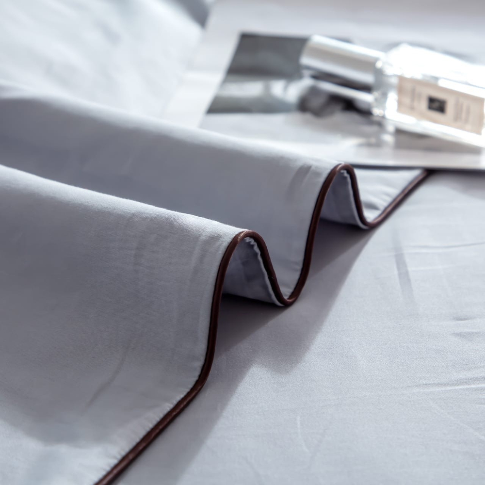 2-спальное постельное белье из сатина Серая гладь