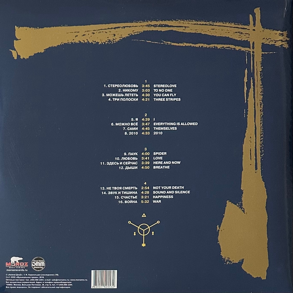 Animal ДжаZ ‎– Легенды Русского Рока 2LP (Россия 2023г.) Blue