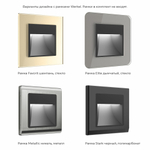 Встраиваемая LED подсветка (черный матовый)